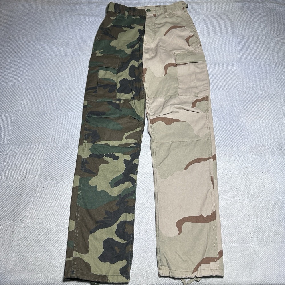 Rothco Two Tone Woodland Desert Camo Combat Military BDU Pants Size XS Regular‎